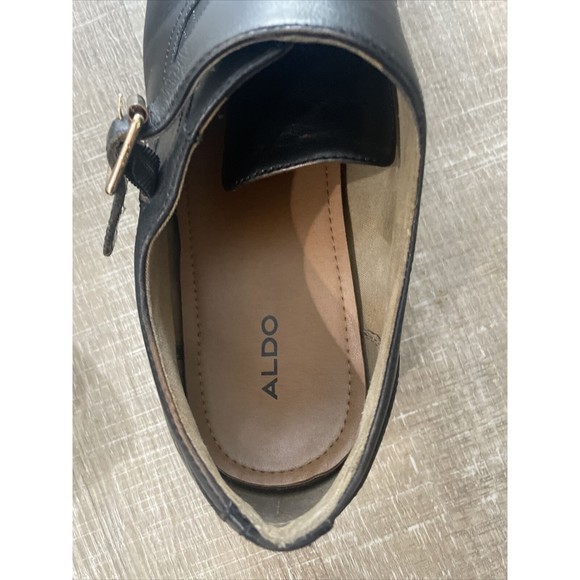 ALDO Men\'s Black Oxford Dress Shoe Palia Monk-Strap Dress Loafer Sz 12 main image 10